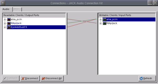 qjackctl after modification