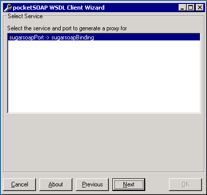 PocketSoap wsdl wizard 2