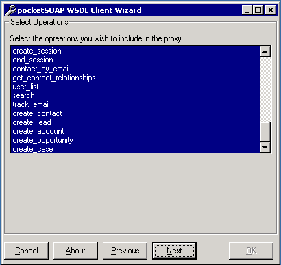 PocketSoap wsdl wizard 3